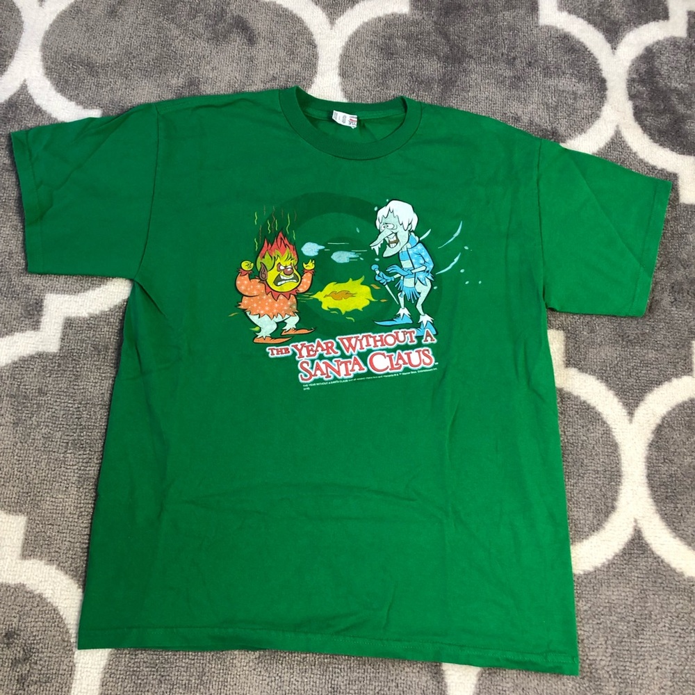 Alstyle Tshirt Mens Large The Year Without Santa Claus Shirt Miser & Heat Miser